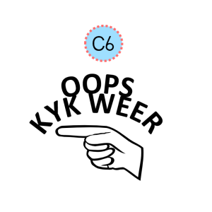 3cmx3cm wooden block - Oops kyk weer