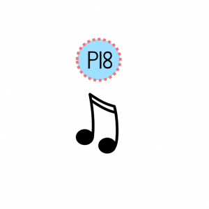 2cmx2cm wooden stamp - Music Note
