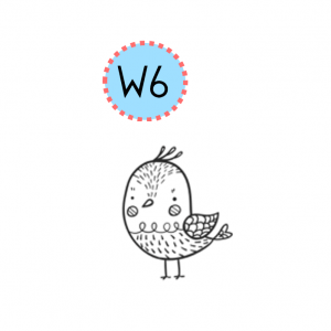 2cmx2cm wood stamp - Happy Bird