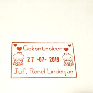 - Adjustable date 30mmx50mm - Frog with hearts