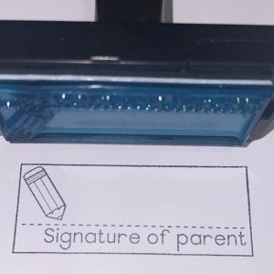 Plastic Handle Stamp - Parent Signature