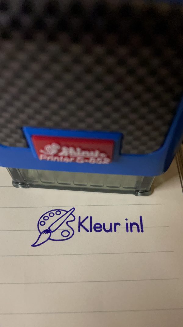 Kleur in! - 14mmx38mm self inking stamp
