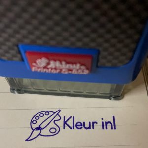 Kleur in! - 14mmx38mm self inking stamp