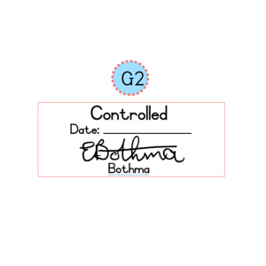 22mmx58mm self inking stamp