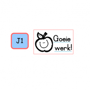 Self-inking Stamp with Word & Picture - Apple - Goeie Werk