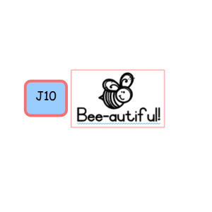 Self-inking Stamp with Word & Picture - Bee - Bee-autiful