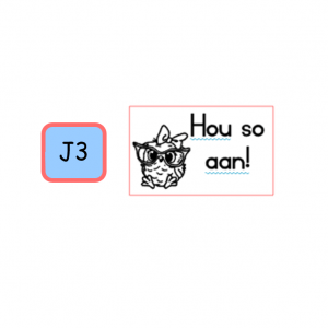 Self-inking Stamp with Word & Picture - Owl - Hou so aan!