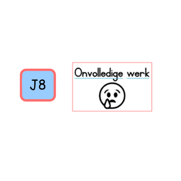 Self-inking Stamp with Word & Picture - Sad - Onvolledige Werk