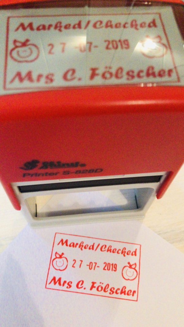 - 30mmx50mm adjustable date stamp - apples - Image 2