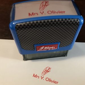 22mmx58mm self inking stamp - Name and signature