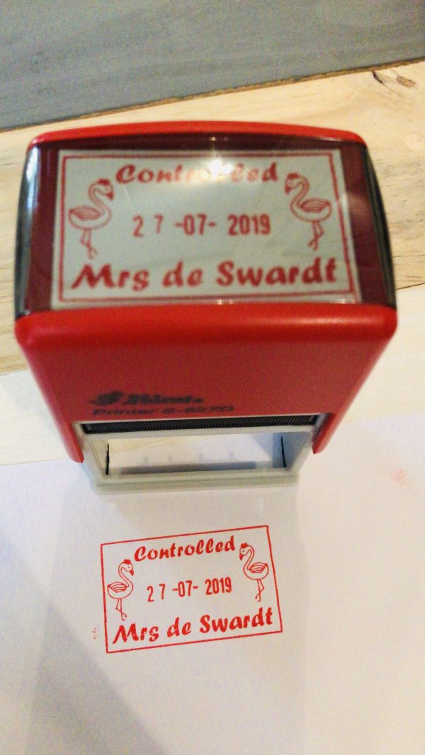 - 30mmx50mm Flamingo adjustable date stamp