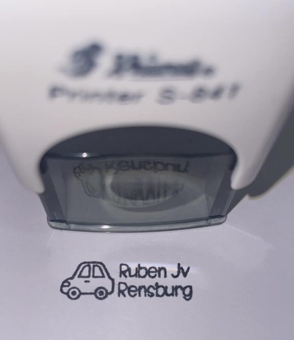 10mmx26mm clothing stamp - BLACK INK ONLY - Image 3