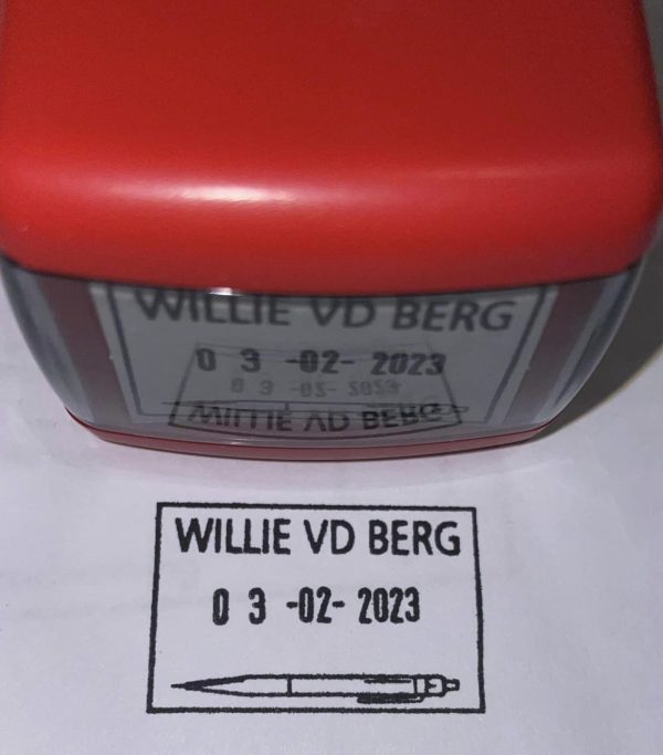 20mmx30mm dater stamp