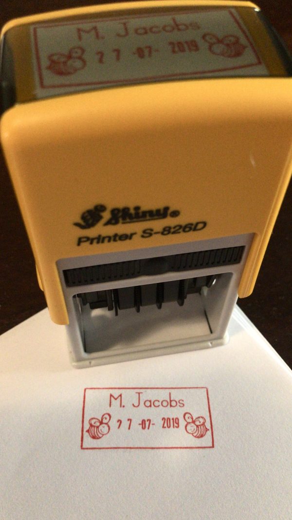 24mmx41mm dater stamp - Bee
