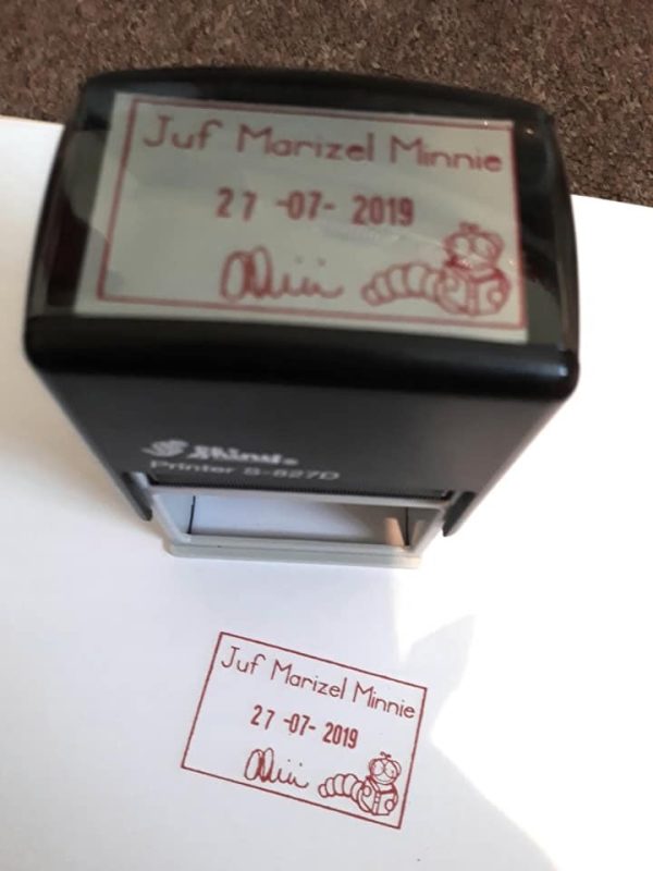 - Worm 30mmx50mm adjustable date stamp