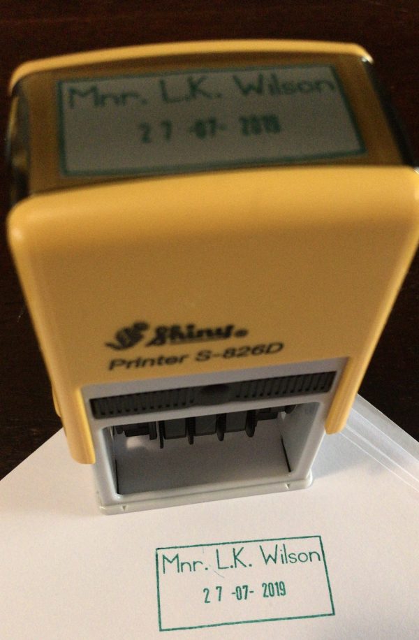 24mmx41mm dater stamp - Name