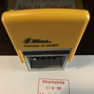 24mmx41mm dater stamp - Incomplete