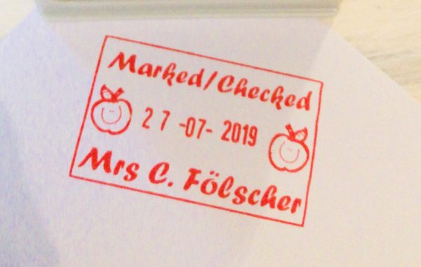 - 30mmx50mm adjustable date stamp - apples