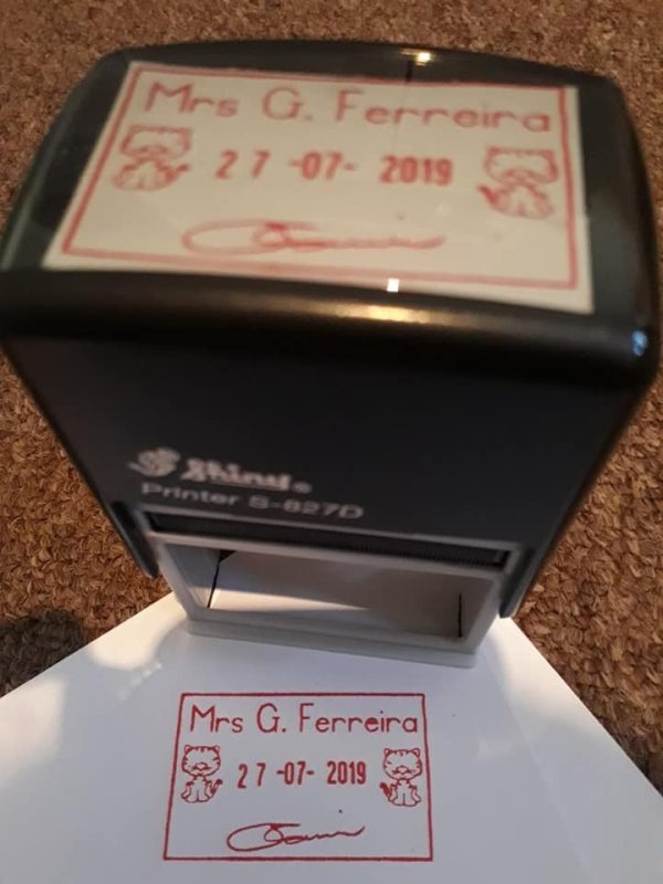 - Cat 30mmx50mm adjustable date stamp