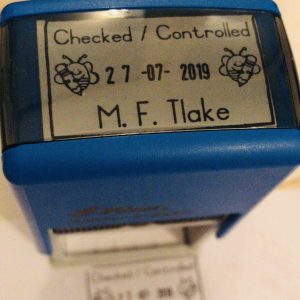 - Bee 24mmx41mm adjustable date stamp