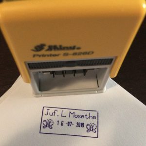 24mmx41mm dater stamp - Butterfly