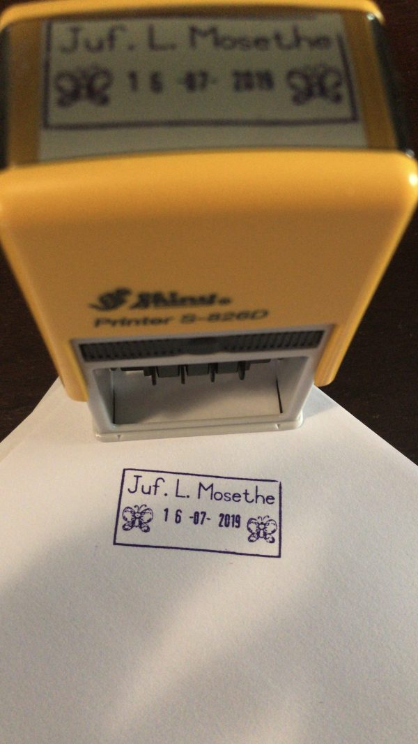 24mmx41mm dater stamp - Butterfly