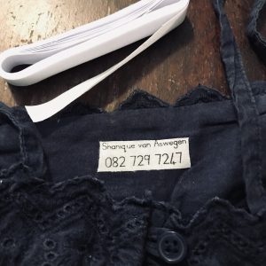 Name tape clothes (iron on) - 1m - INCLUDES A FREE LAUNDRY MARKER PEN
