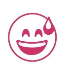 Emoji - relieved (15mm)
