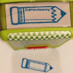 Ouerhandtekening 14mmx38mm self inking stamp