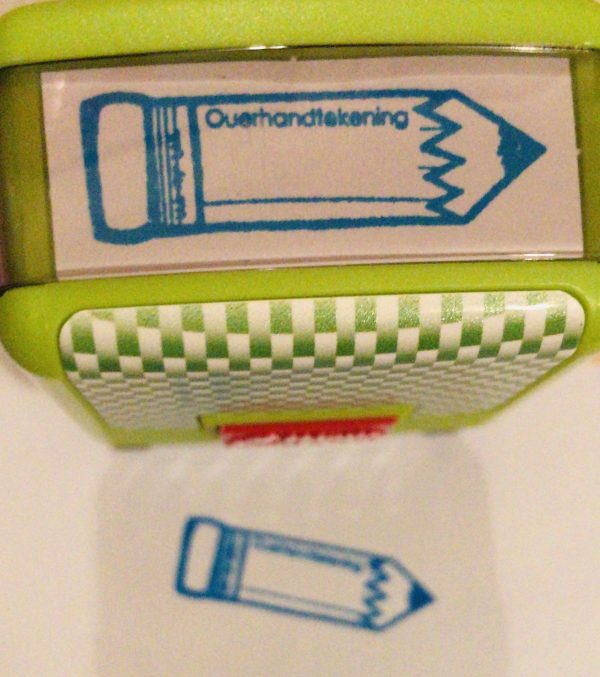 Ouerhandtekening 14mmx38mm self inking stamp