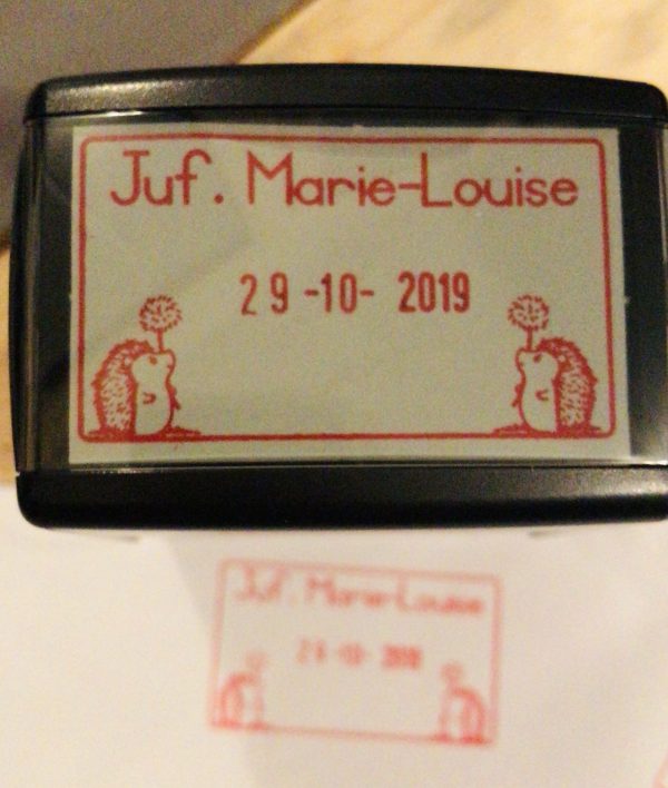 Hedgehog stamp 33mmx56mm dater stamp - Image 2