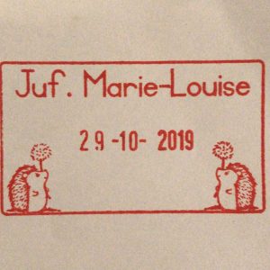 Hedgehog stamp 33mmx56mm dater stamp