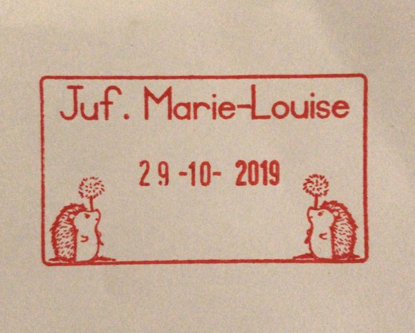 Hedgehog stamp 33mmx56mm dater stamp