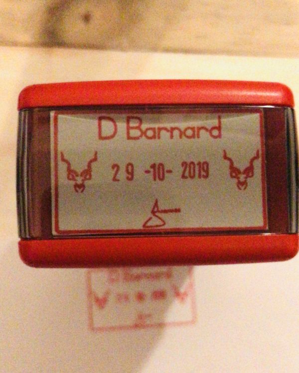 Kudu 24mmx41mm adjustable date stamp