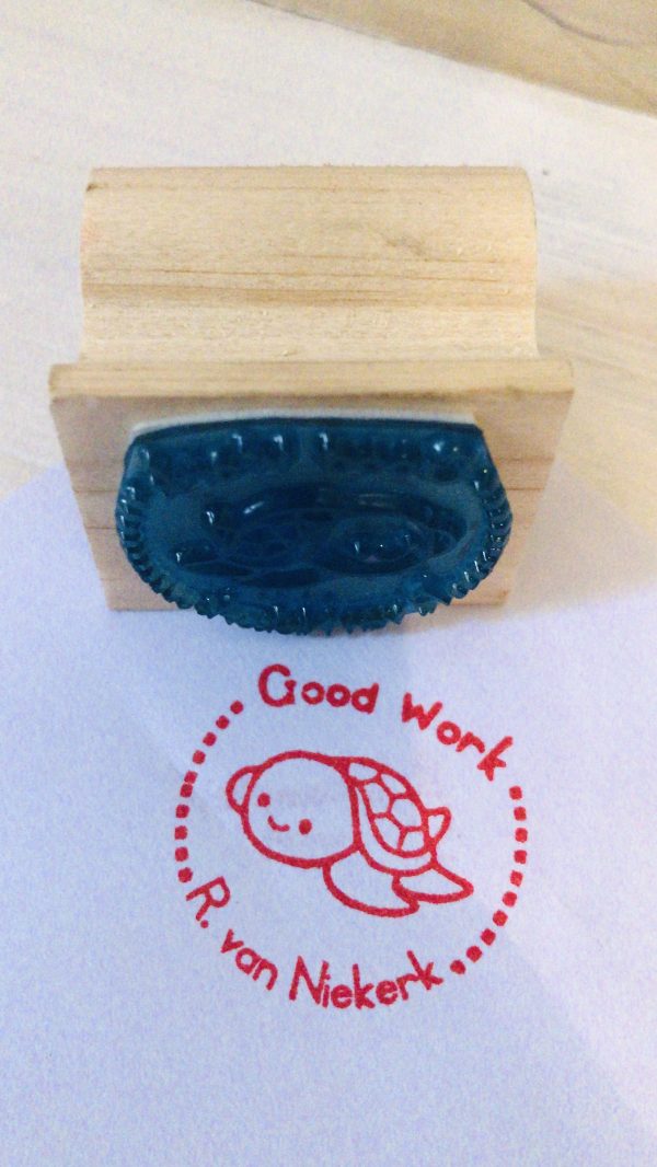 - Turtle 3cmx3cm wooden stamp