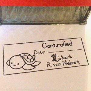 Turtle 22mmx58mm self inking stamp