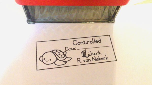 Turtle 22mmx58mm self inking stamp