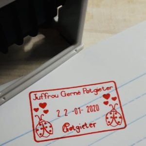 @ 24mmx41mm adjustable date stamp ladybug