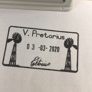 - Windpump 24mmx41mm self inking stamp