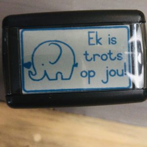 Self-inking Stamp with Word & Picture - Elephant - Trots