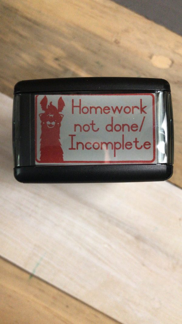 - Llama 24mmx41mm self inking stamp