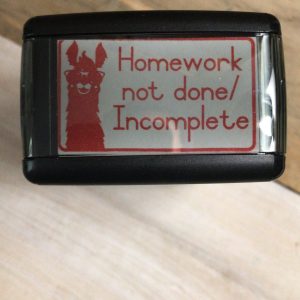 - Llama 24mmx41mm self inking stamp