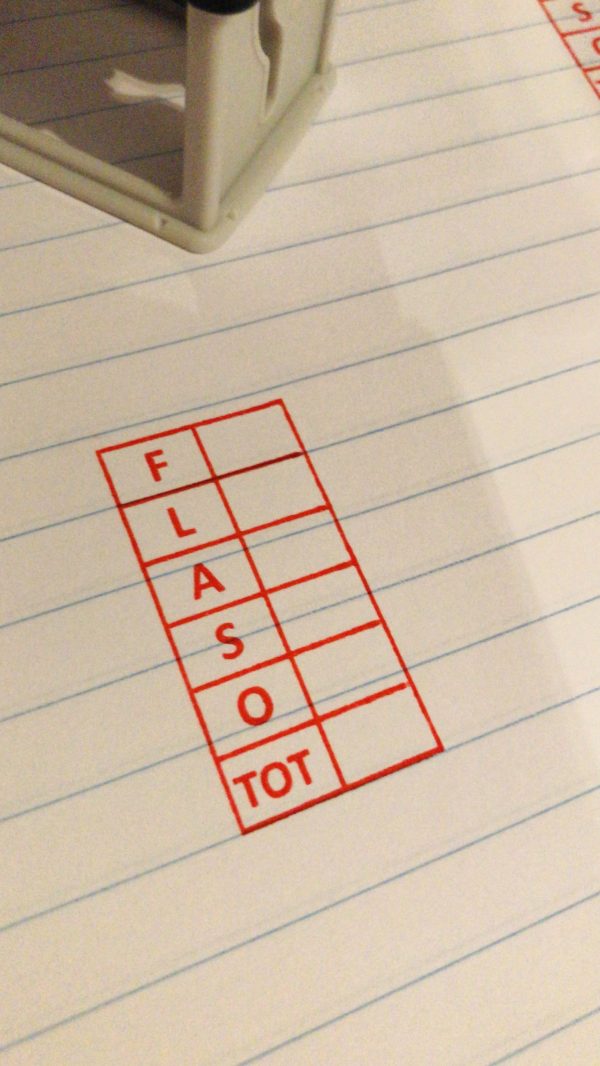 FLASO stamp - 24mmx41mm - Image 2