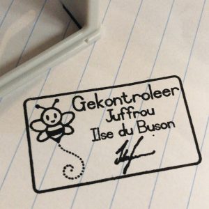 - Bee 24mmx41mm self inking stamp