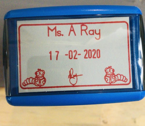 - Worm 30mmx50mm dater stamp