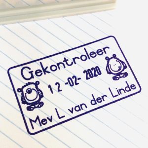 Monster 24mmx41mm self inking dater stamp