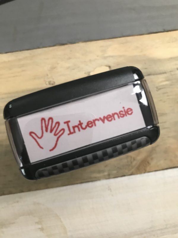 Intervensie 14mmx38mm self inking stamp