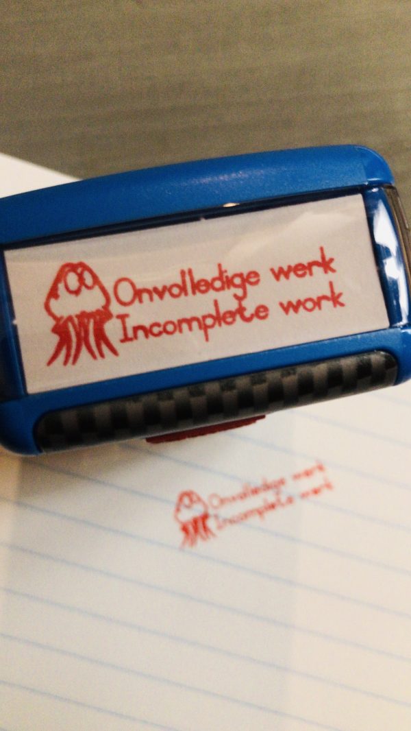 Onvolledige werk/Incomplete work - 14mmx38mm