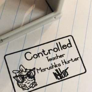 - Owl 24mmx41mm self inking stamp