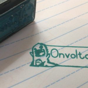 20mmx50mm plastic handle stamp - Onvoltooid monster
